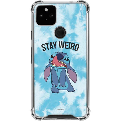 Disney Lilo and Stitch Stay Weird Google Pixel 5a 5G Clear Case